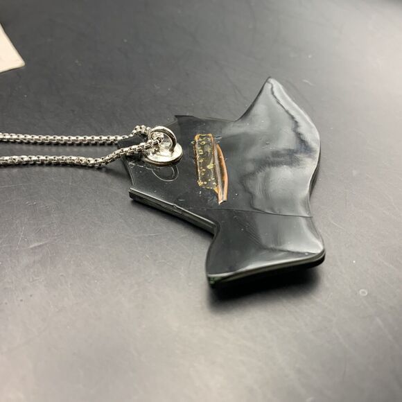 Karla Jordan Pendant Necklace Pierced Earrings Set Mother of Pearl Big Vintage - Picture 7 of 10